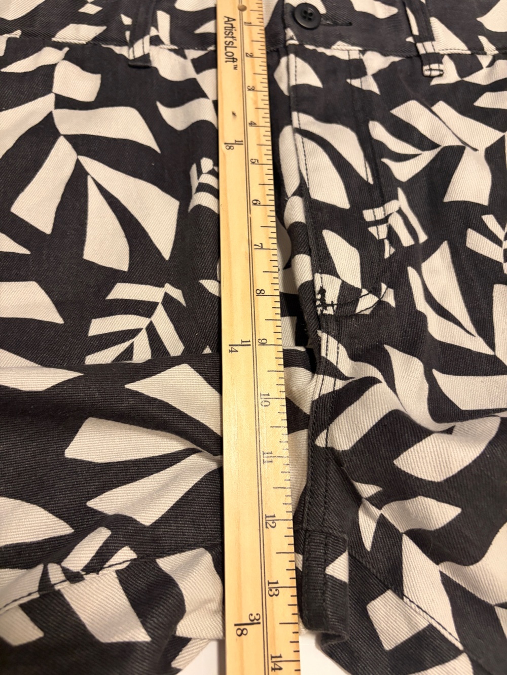 Madewell Men’s XL Hemp Cotton Printed Shorts Thunder Cloud NF016 NWT - Picture 12 of 13